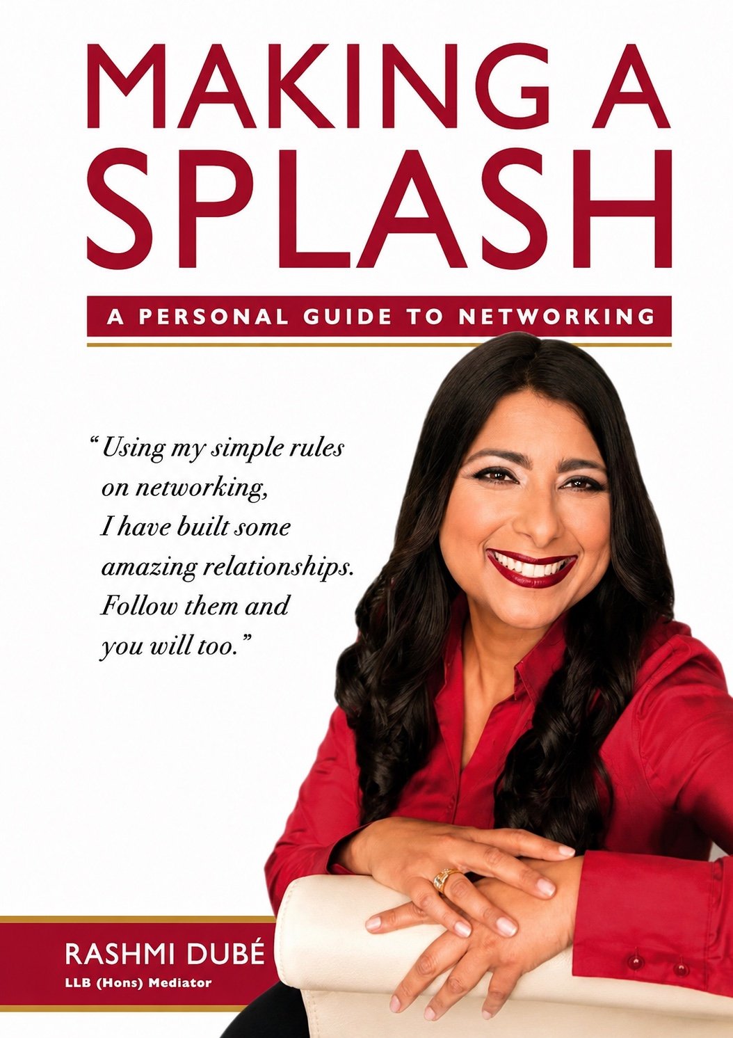 Rashmi Dub&eacute; holding Making a Splash