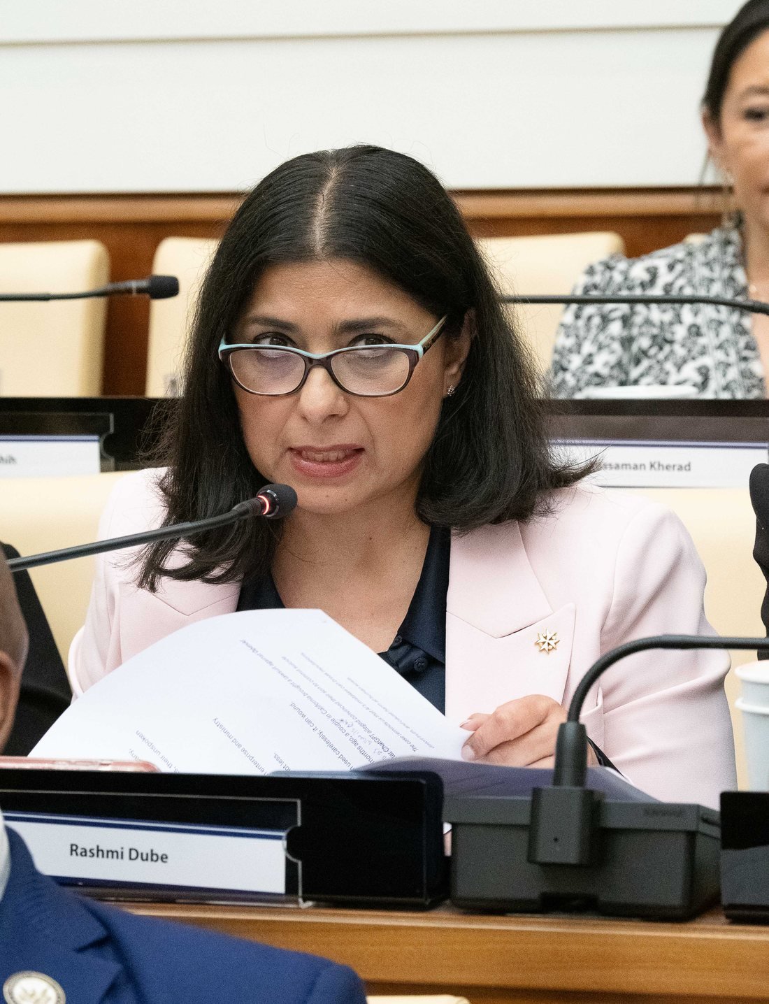 Rashmi Dub&eacute; at the World Changers roundtable in Vatican City